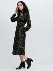 Акція на Сукня на запах міді осіння жіноча Uniqlo 347992296 XS Чорна від Rozetka