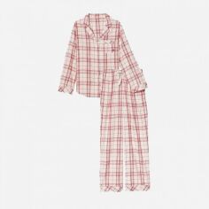 Акция на Піжама (сорочка + штани) жіноча великих розмірів Victoria's Secret 804771901 2XL Рожева от Rozetka