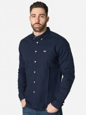 Акція на Сорочка бавовняна чоловіча Tommy Hilfiger 563589793 L Синя від Rozetka