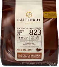 Акція на Шоколад бельгійський Callebaut №823 Молочний у дропсах 400 г від Rozetka