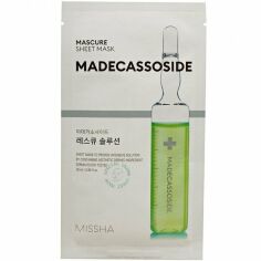Акція на Маска для лица Missha Mascure Rescue Solution Sheet Mask Madecassoside Спасательная 27мл від MOYO
