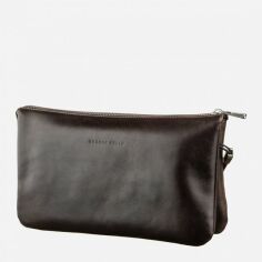 Акція на Барсетка GRANDE PELLE leather-11263 Коричнева від Rozetka