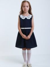 Акция на Підліткова сукня для дівчинки Ласточка 18_2163 146 см Синя от Rozetka