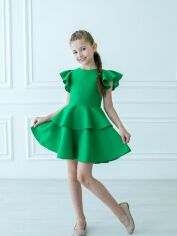 Акция на Підліткова літня сукня для дівчинки Ласточка 23_1001 146 см Зелена от Rozetka