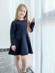 Акція на Підліткова сукня для дівчинки Flavien 7064 140 см Темно-синя від Rozetka