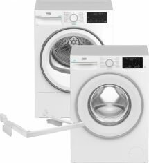 Акция на Пральна машина BEKO B3WFU5723W + Сушильний автомат Beko B3T67230 (комплект) + планка BEKO PSKS от Rozetka