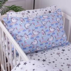 Акція на Наволочка MirSon Kids Time 18-0006 Rainbow Unicorn 40 x 60 см Бязь від Rozetka