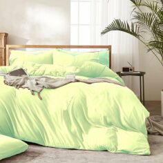 Акція на Підковдра MirSon №12-0525 Luminary Green Mikrosatin Premium Однотонний 200х220 від Rozetka