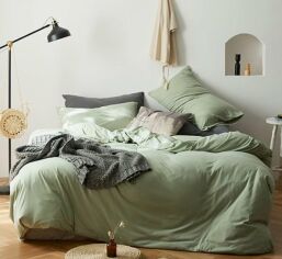 Акція на Підковдра MirSon №16-0237 Foliage Mikrosatin Premium Однотонна 175х210 від Rozetka