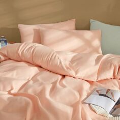 Акція на Підковдра MirSon №15-1415 Coral Cloud Mikrosatin Premium Однотонна 160х220 від Rozetka