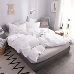 Акція на Підковдра MirSon №18-0000 White Mikrosatin Premium Однотонна175х210 від Rozetka