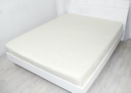 Акція на Простирадло на резинці MirSon односпальне 70х190+10 см 30-0002 Soft Yellow Satin Stripe від Rozetka