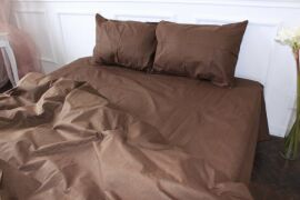 Акція на Простирадло на резинці MirSon односпальне 70x190+10 см 19-1217 Chocolate Perla Ranforce Elite від Rozetka