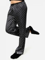 Акция на Піжамні штани жіночі Miorre 001-018300 ML Чорні з білим от Rozetka