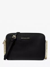 Акция на Сумка крос-боді жіноча шкіряна Michael Kors JET SET LG EW CROSSBODY 32S4GTVC3L001 Чорна от Rozetka