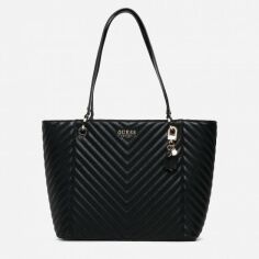 Акция на Сумка-шоппер жіноча GUESS NOELLE ELITE TOTE HWQG7879230-BLA Чорна от Rozetka