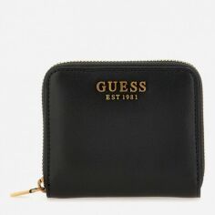 Акция на Гаманець GUESS LAUREL SLG SMALL ZIP AROUND SWVB8500370-BLA Чорний от Rozetka