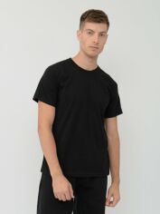 Акція на Футболка бавовняна довга чоловіча Fruit of the loom Valueweight 061036036 4XL Чорна від Rozetka