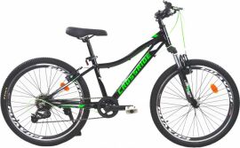 Акция на Велосипед Crossride 24 МТВ AL CROSS 13" V-brake Зелений (0270-3) + Велосипедні шкарпетки в подарунок от Rozetka