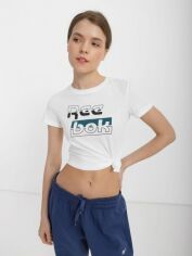 Акція на Футболка жіноча Reebok Te Graphic Tee Reeb FK6742 M Біла від Rozetka