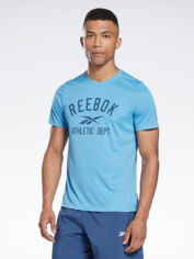 Акція на Футболка Reebok Wor Poly Graphic Ss HA9013 XS Essblu від Rozetka