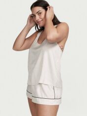 Акція на Піжама (майка + шорти) жіноча великих розмірів Victoria's Secret 923513861 XXL Біла від Rozetka