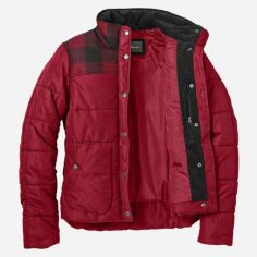 Акция на Куртка зимова коротка жіноча Eddie Bauer Boyfriend Jacket 3759SC M Червона от Rozetka