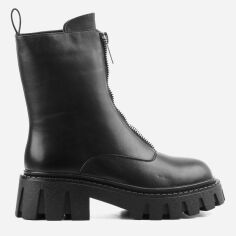 Акція на Жіночі зимові черевики високі Le'BERDES 00000014210 37 24 см Чорні (00000014210-37) від Rozetka
