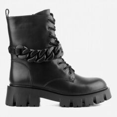 Акція на Жіночі зимові черевики високі Le'BERDES 00000015267 38 24.5 см Чорні від Rozetka