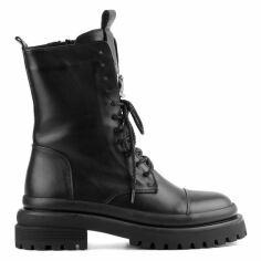 Акція на Жіночі зимові черевики високі Le'BERDES 00000015352 37 24 см Чорні від Rozetka