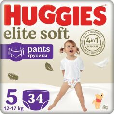 Акция на Подгузники-трусики Huggies Elite Soft Pants 5 12-17кг 34шт от MOYO