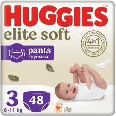 Акція на Подгузники-трусики Huggies Elite Soft Pants 3 6-11кг 48шт від MOYO