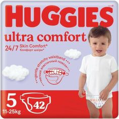 Акция на Подгузники детские Huggies Ultra Comfort 5 11-25кг Jumbo 42шт от MOYO