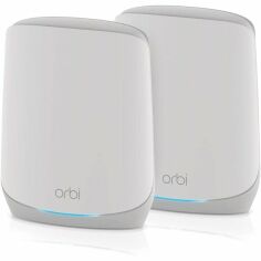 Акція на WiFi-система NETGEAR Orbi RBK762S AX5400, WiFi 6, MESH, 3xGE LAN, 1xGE WAN, бел. цв. (2шт.)(RBK762S-100EUS) від MOYO