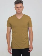 Акція на Футболка бавовняна довга чоловіча НатаЛюкс 12131680830 XL (50-52) Койот від Rozetka