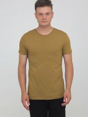 Акція на Футболка бавовняна довга чоловіча НатаЛюкс 12133880830 2XL (54) Койот від Rozetka