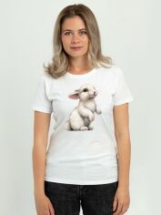 Акція на Футболка жіноча Sol's Imperial Women Зайчик DTF11502102/332 XL Біла від Rozetka