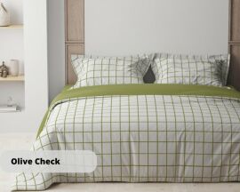 Акція на Комплект постільної білизни ТЕП Полуторний 150 x 215 см Happy Sleep Olive Check від Rozetka