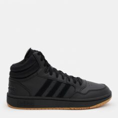 Акція на Жіночі черевики низькі Adidas Hoops 3.0 Mid GY4745 38 (5UK) 23.5 см Cblack/Cblack/Ftwwht від Rozetka