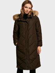 Акция на Куртка зимова довга жіноча Springfield 8274182-32 S Коричнева от Rozetka