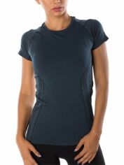 Акція на Спортивна футболка для бігу жіноча Miofit Hyper Dry 001-001359 L-XL Темно-синя від Rozetka