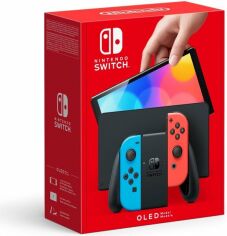 Акция на Игровая консоль Nintendo Switch OLED (красный/синий) от MOYO