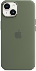 Акція на Панель Apple MagSafe Silicone Case для Apple iPhone 14 Olive (MQU83ZE/A) від Rozetka