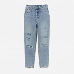 Акція на Джинси Mom's жіночі H&M XAZ325815ORWW 44 Блідо-блакитні від Rozetka