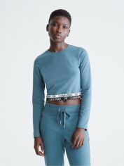Акция на Лонгслів довгий жіночий Calvin Klein 62610060 M Синій от Rozetka