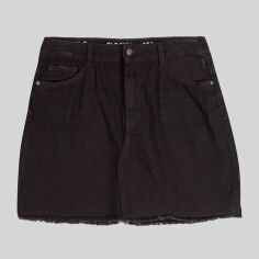 Акція на Спідниця джинсова міні літня пряма жіноча C&A FL2133753-Black 42 Чорна від Rozetka