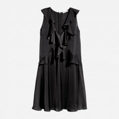 Акція на Плаття коротке літнє жіноче H&M XAZ338752XLFR 40 Чорне від Rozetka