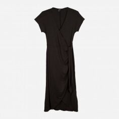 Акція на Сукня на запах міді літня жіноча H&M FL1068761 XS Чорна від Rozetka