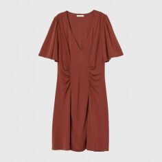 Акція на Сукня коротка жіноча H&M 0866307_001 S Коричнева (СА2000001984987) від Rozetka