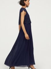 Акція на Плаття довге жіноче H&M XAZ173108AJBD 38 Темно-синє від Rozetka